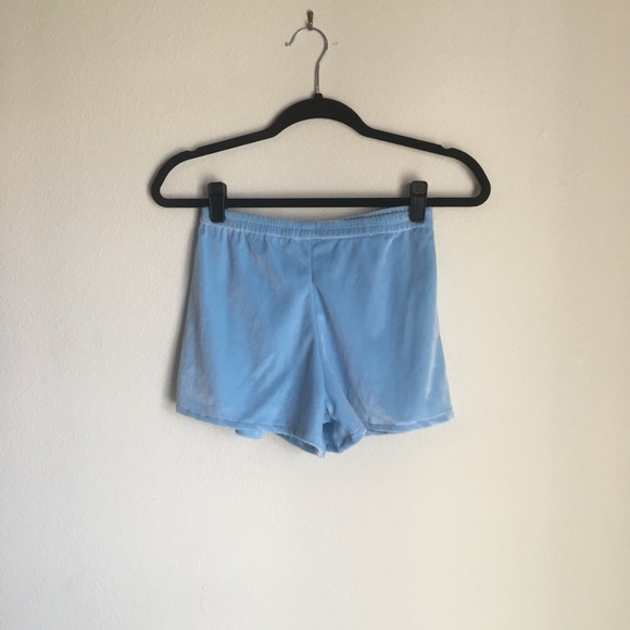 Blue Velvet Shorts - Picture 4 of 4